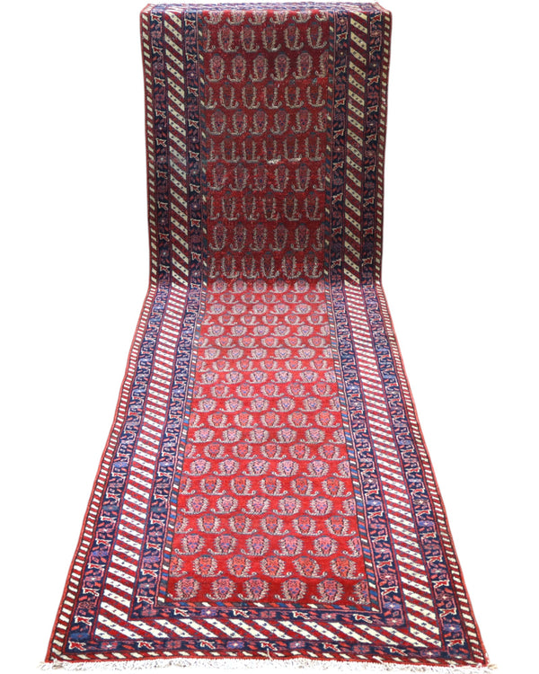 Tappeto antico bakhtiyari 322x85cm