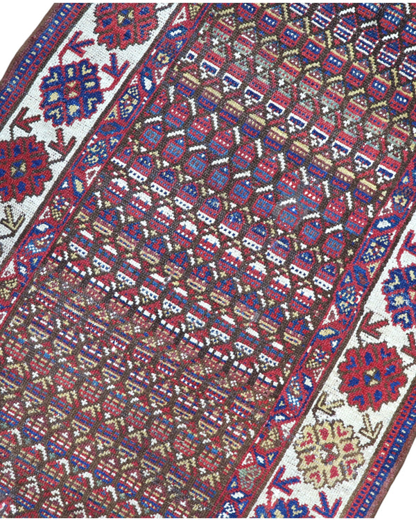 Tappeto bakhtiyari antico 267x90cm