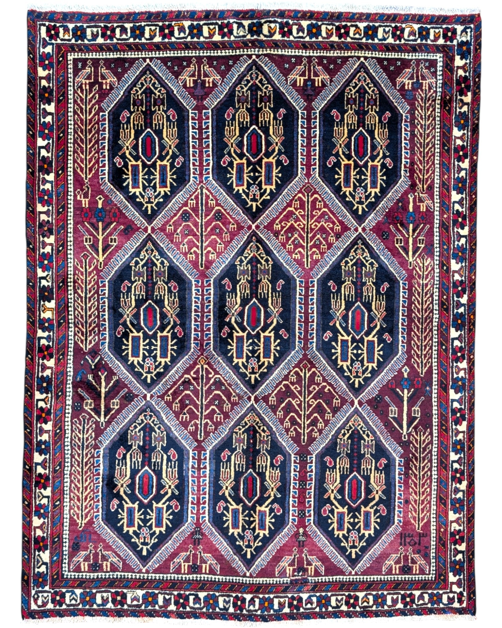 Tappeto afshar 185x153cm