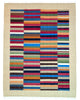 Tappeto Moderno Kilim 240x185 cm multicolore, annodato a mano con cotone e lana vegetale in Persia. Certificato di autenticità incluso.
