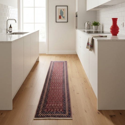 Tappeto antico bakhtiyari 322x85cm