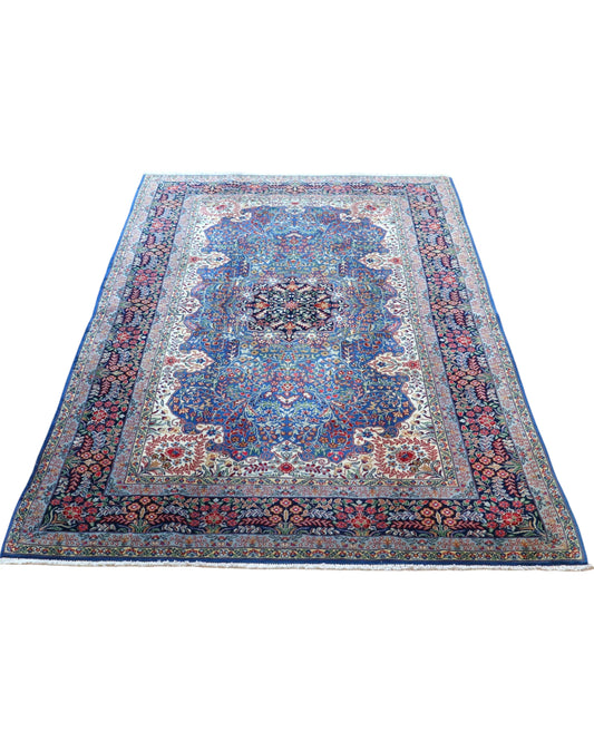 Tappeto Bercana 244x150 cm con motivi floreali per arredamento di lusso