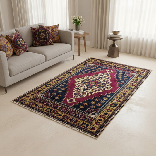 Tappeto Turco 300x171 cm Geometrico e Floreale
