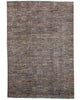 Tappeto moderno 270x188 cm Persia con disegno geometrico a quadri in tonalità marroni. Annodato a mano in lana e cotone.