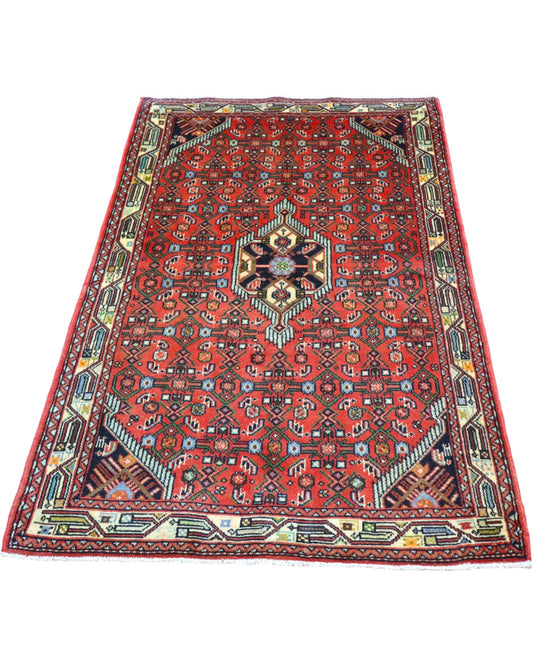 Tappeto Hamedan fatto a mano in lana persiano 165x102 cm