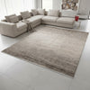 Tappeto moderno "Armonie Naturali", 357x273 cm, fondo beige con sfumature tono su tono, design semplice e contemporaneo, certificato di autenticità incluso.