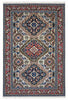 Tappeto Persiano Ardebil 194x133 cm Avorio Blu e Rosa Geometrico
