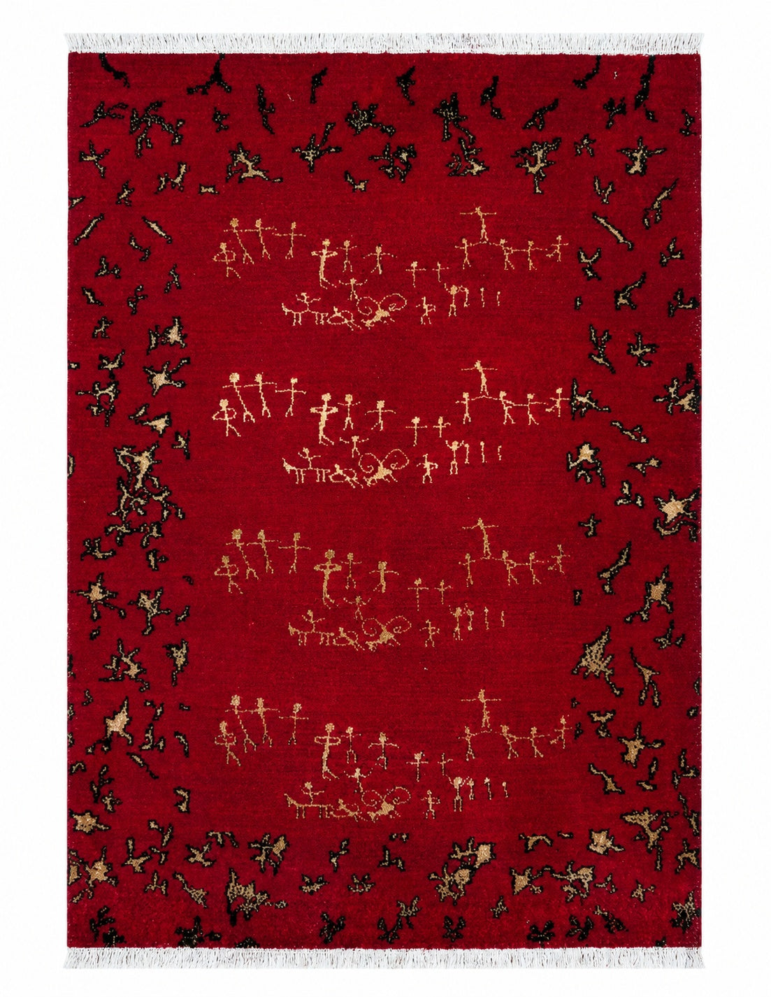 Tappeto Persiano Sanneh 145x99 cm Rosso Tribale