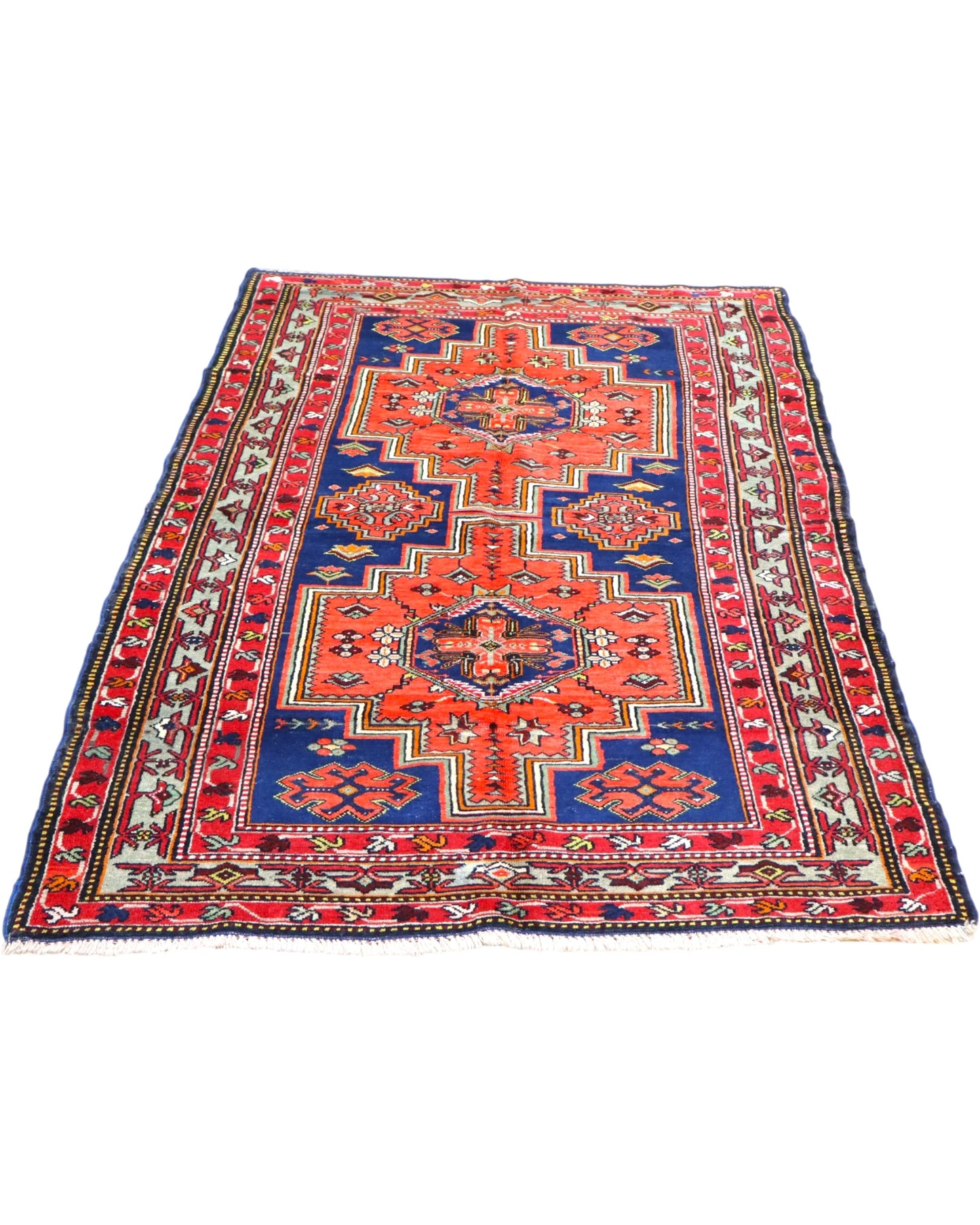 Tappeto Shirvan Antico 197x122 cm Annodato a Mano
