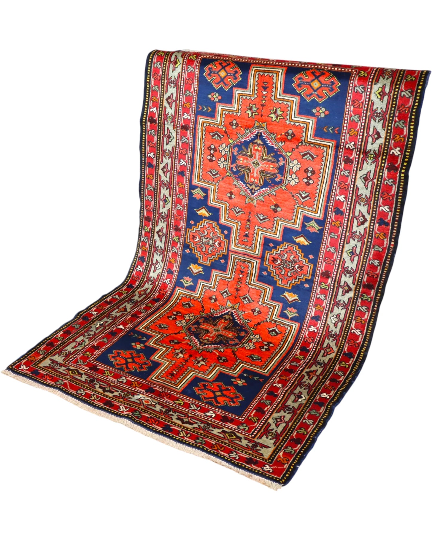 Tappeto Shirvan Antico 197x122 cm Annodato a Mano