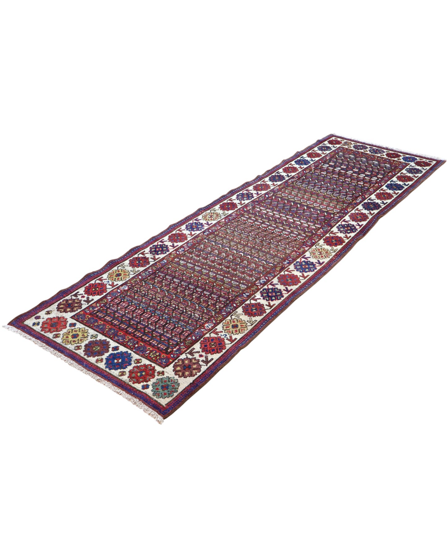 Antique Bakhtiyari rug 267x90cm