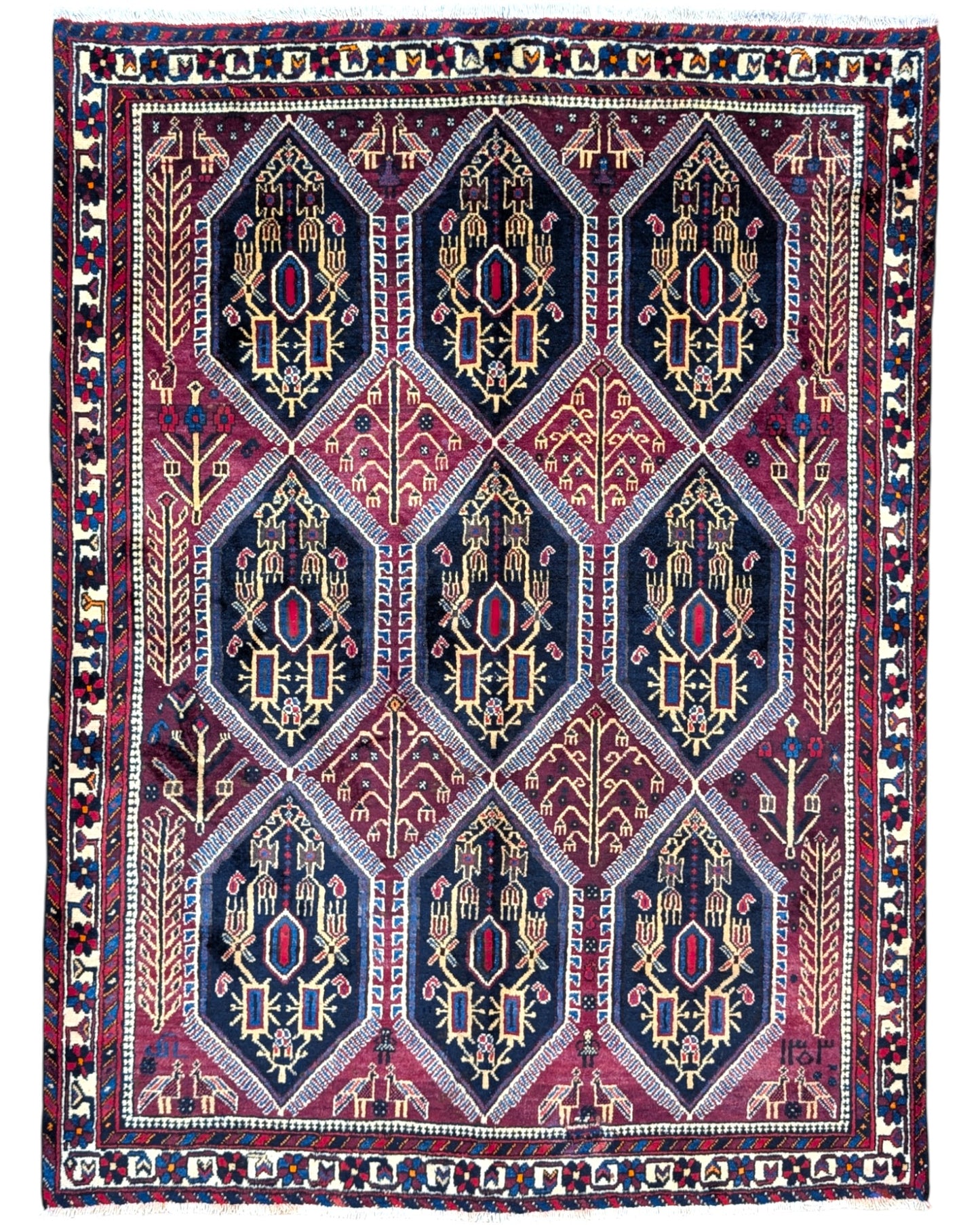 Tappeto afshar 185x153cm