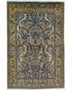 tappeto kashan persiano 152x102 cm fatto a mano fondo avorio con motivi floreali eleganti