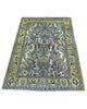 tappeto kashan persiano 152x102 cm fatto a mano fondo avorio con motivi floreali eleganti