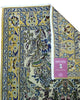 tappeto kashan persiano 152x102 cm fatto a mano fondo avorio con motivi floreali eleganti