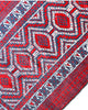 tappeto baluchistan 147x90 cm fatto a mano con motivi geometrici su fondo rosso