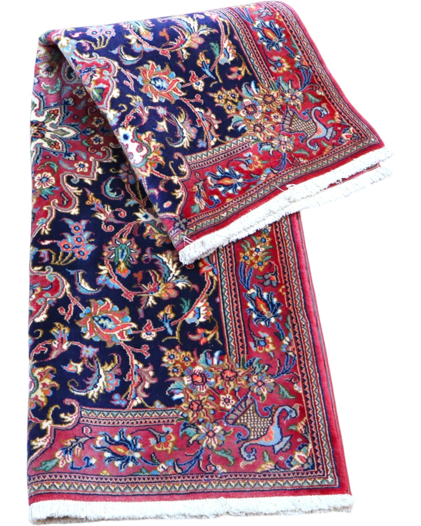 Tappeto persiano blu con medaglione centrale 150x100 cm per soggiorno