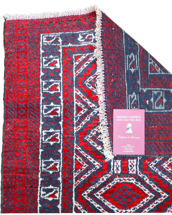 Tappeto Baluchistan fatto a mano in lana orientale 147x90 cm