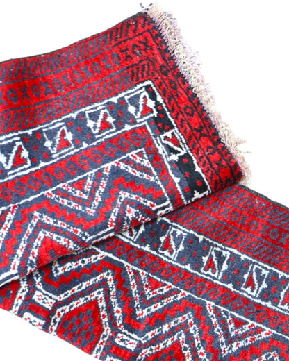 Tappeto Baluchistan fatto a mano in lana orientale 147x90 cm