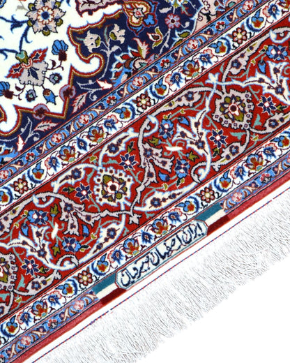 Tappeto orientale avorio 238x154 cm decorativo per ingresso elegante