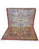 Tappeto Isfahan avorio 230x141 cm con disegni floreali in salotto raffinato