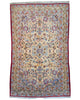 Tappeto persiano 230x141 cm avorio con motivi floreali in soggiorno elegante