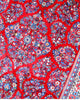 Tappeto 255x158 cm rosso persiano con motivi tradizionali, ideale per arredi moderni