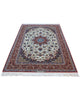 Tappeto Isfahan floreale avorio 238x154 cm in sala da pranzo