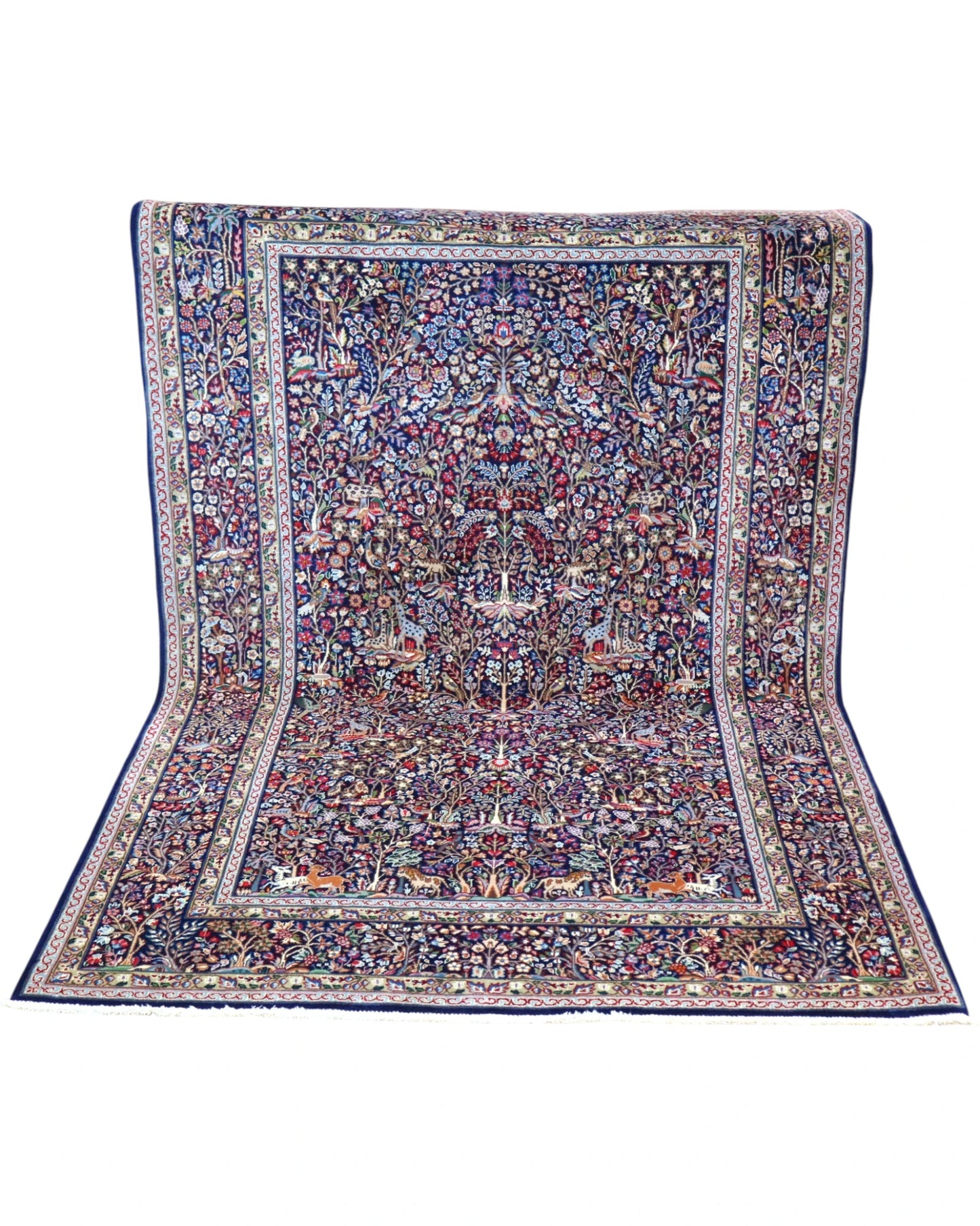 Tappeto persiano 230x151 cm, eleganza e design floreale raffinato