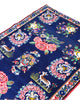 Tappeto persiano Akhtiyari 152x109 cm con fondo blu e fiori colorati