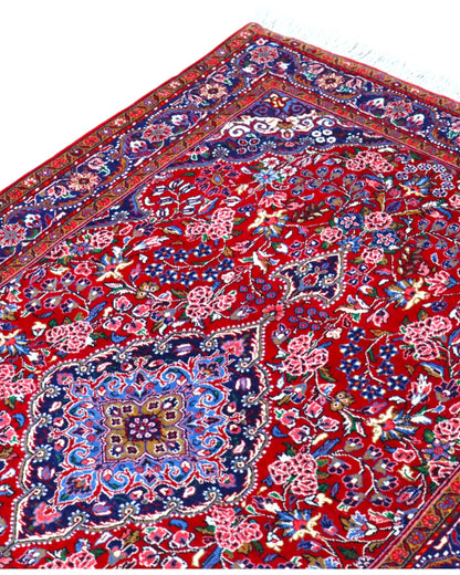 Tappeto persiano 163x106 cm rosso per ambiente interno elegante