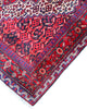 Tappeto persiano rosso con dettagli blu 140x118 cm per soggiorno