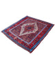 Tappeto orientale rosso 150x134 cm decorativo per ingresso raffinato