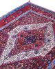 Tappeto persiano grande 150x134 cm rosso per ambiente interno elegante