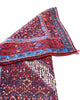 Tappeto elegante 150x134 cm rosso stile persiano in spazio moderno