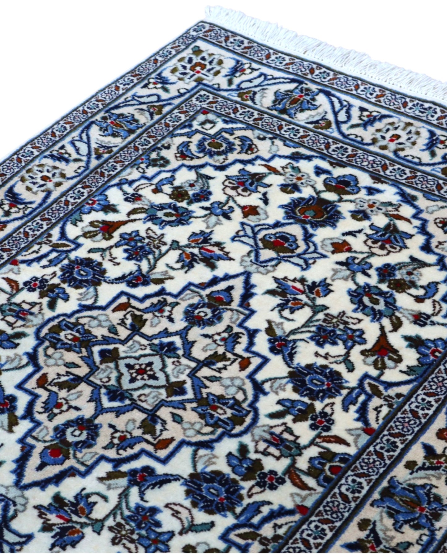 Tappeto persiano 150x107 cm avorio per ambiente luminoso