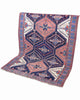 Tappeto Persiano Afshari Antico 185x137 cm in lana con motivi geometrici e dettagli tribali.