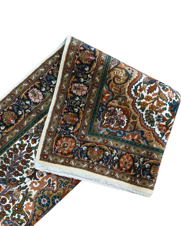 Tappeto orientale beige 152x93 cm raffinato per ingresso elegante