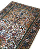 Tappeto persiano beige con dettagli oro e blu 152x93 cm per soggiorno