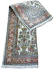 Tappeto persiano avorio con dettagli rosa e verde 157x88 cm per soggiorno