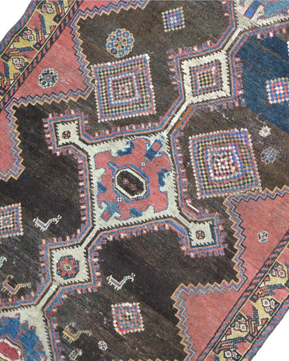 Tappeto Persiano Bakhtiyari 238x105 cm Annodato a Mano