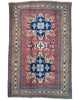 Tappeto Carcuzo 250x162 cm geometrico rosa e blu per soggiorno