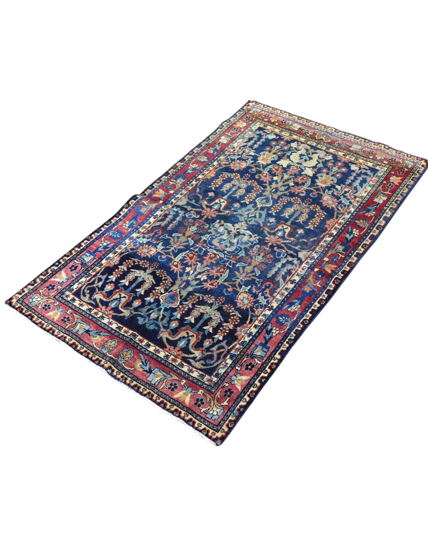 Tappeto Farahan Antico 141x83 cm | Tappeto Persiano Annodato a Mano