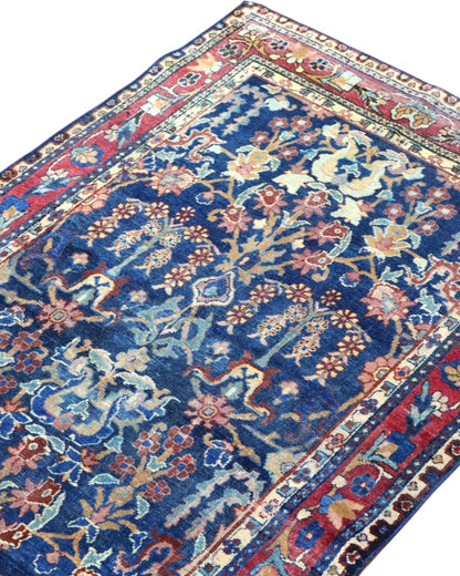 Tappeto Farahan Antico 141x83 cm | Tappeto Persiano Annodato a Mano