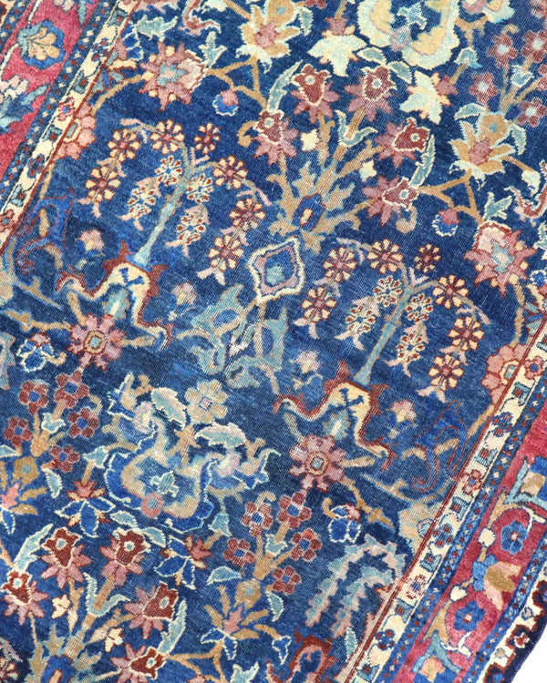 Tappeto Farahan Antico 141x83 cm | Tappeto Persiano Annodato a Mano