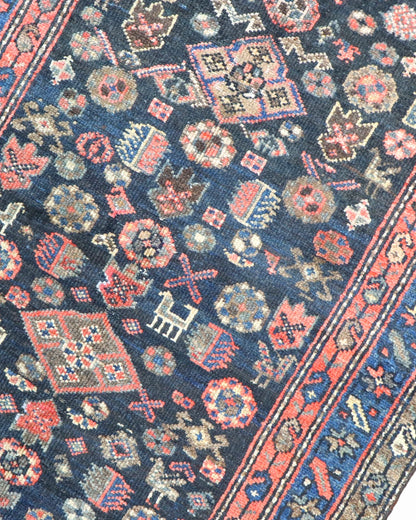 Tappeto Malayer Antico 161x102 cm | Tappeto Persiano Annodato a Mano