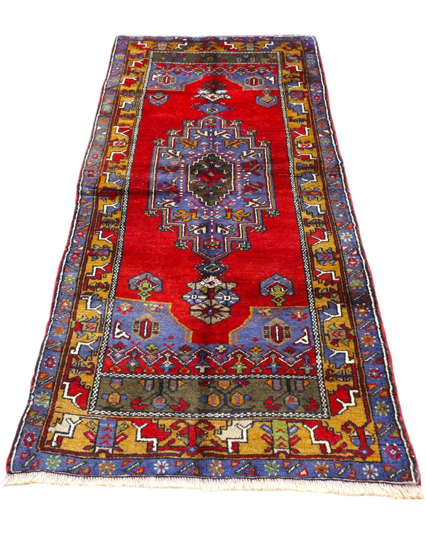 Tappeto Caucaso Antico 230x97 cm Annodato a Mano