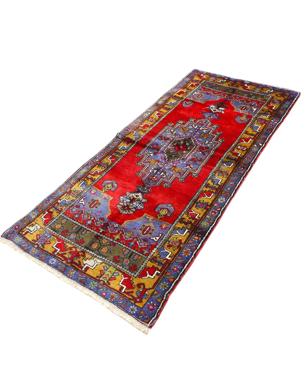 Tappeto Caucaso Antico 230x97 cm Annodato a Mano