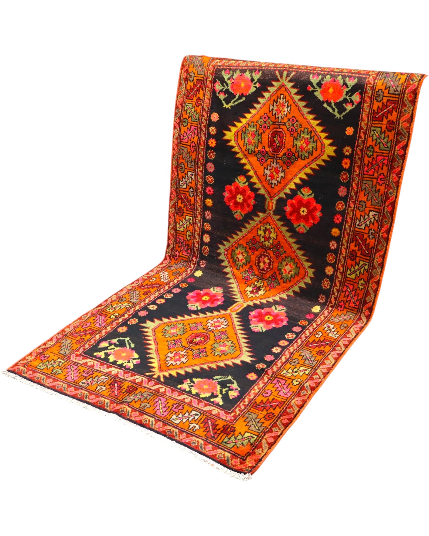 Tappeto Gharabagh Antico 230x112 cm | Tappeto Persiano Annodato a Mano