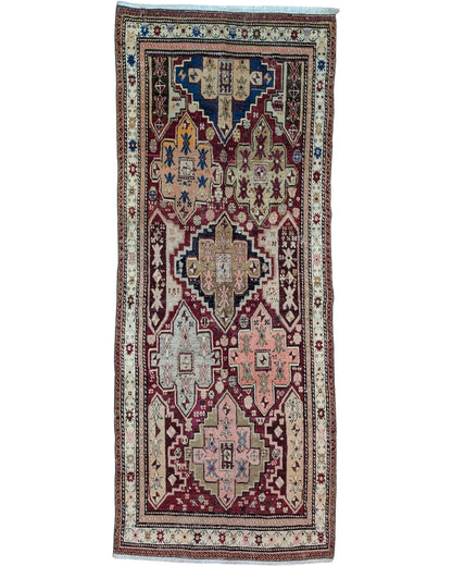 Tappeto Shirvan Antico 275x100 cm | Tappeto Orientale Annodato a Mano